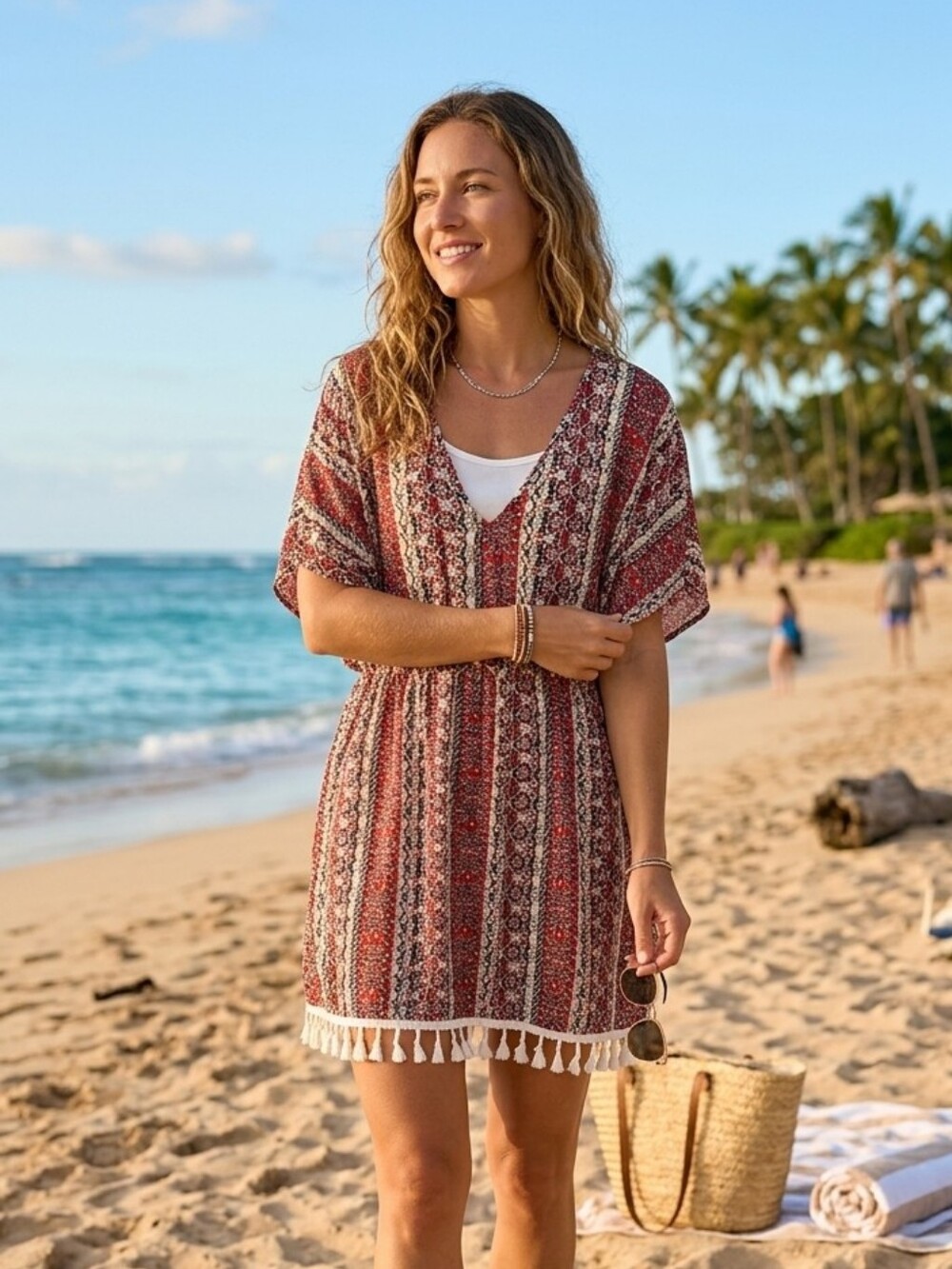NEW! SHEIN Euro Summer Vacation Beach Coverup Dress 1XL